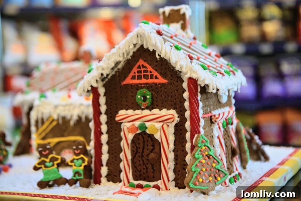 Gingerbread houses on display at Highland Park Village Dallas