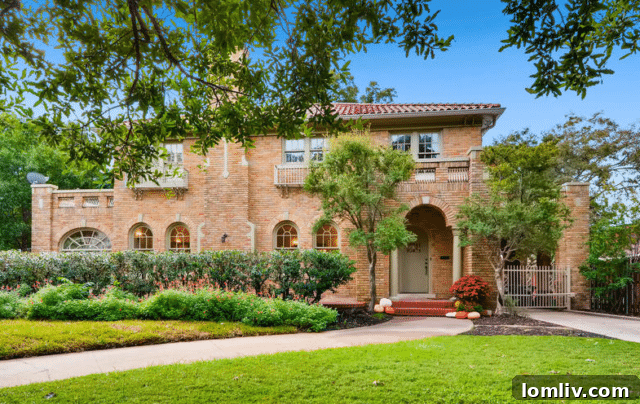 Ruth Story Wins Exclusive Windsor Place Listing 2 Stunning exterior view of 2225 Windsor Place, a Spanish Colonial Revival home in Fort Worth's Berkley Place