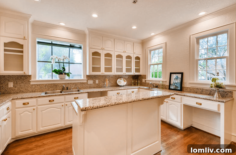 Ruth Story Wins Exclusive Windsor Place Listing 9 Kitchen interior, highlighting functional layout and access to the breakfast room