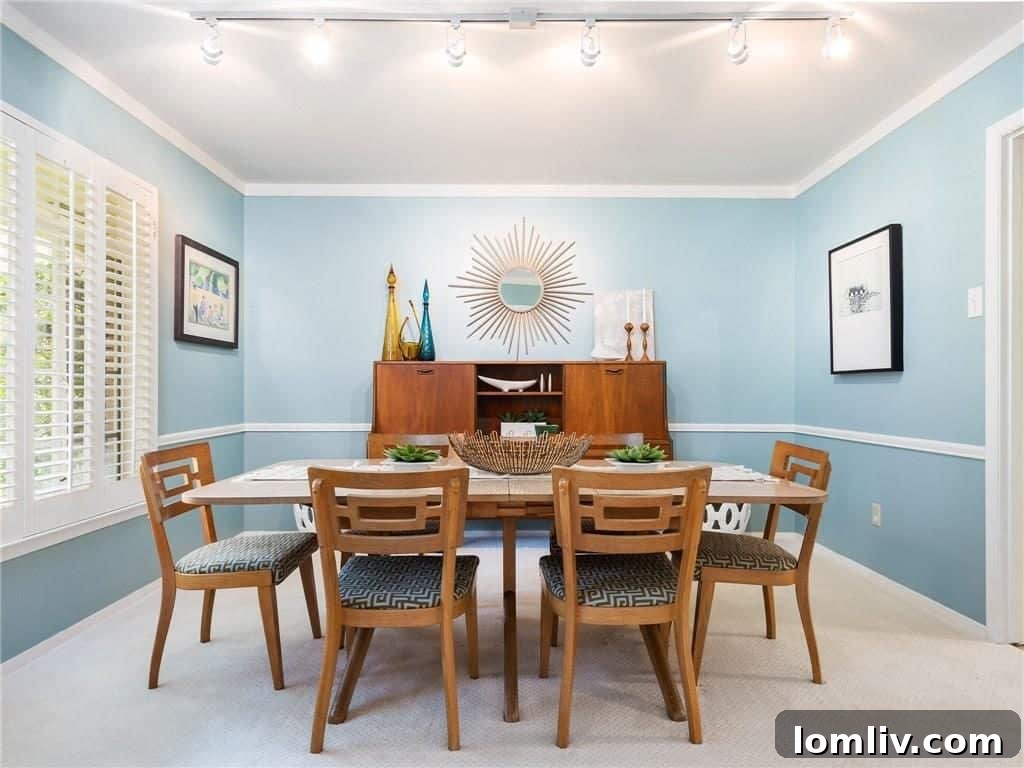 Transformed Living Room with Mid-Century Modern Furniture