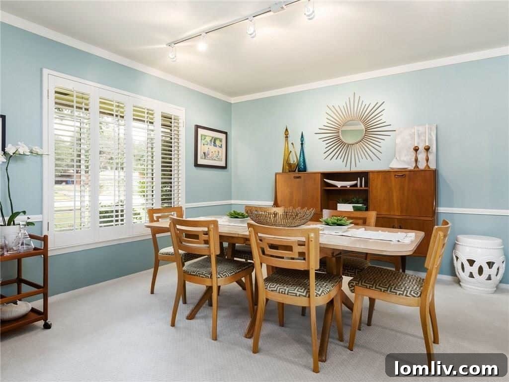 Redesigned Living Room with Striking Roman Brick Fireplace