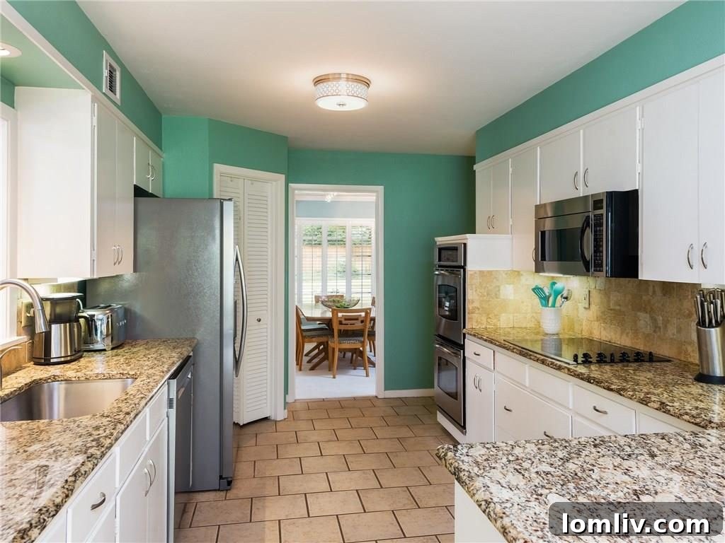 Detailed View of Kitchen Cabinetry and Appliances