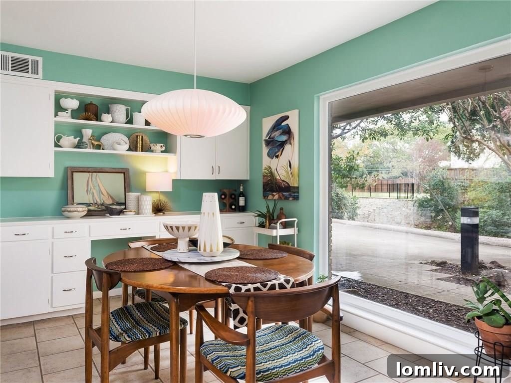 Dining Area Adjacent to Living Room