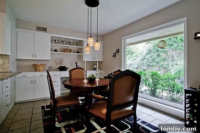Cozy Corner in Living Room with Mid-Century Decor