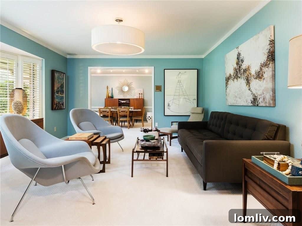 Before Renovation View of Midway Hills Ranch Interior