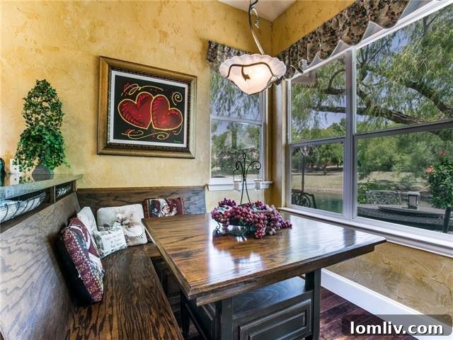 Cozy Breakfast Nook with Pond Views