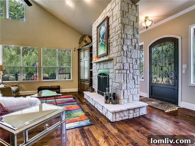 Lush Greenery and Mature Trees Surrounding the Property