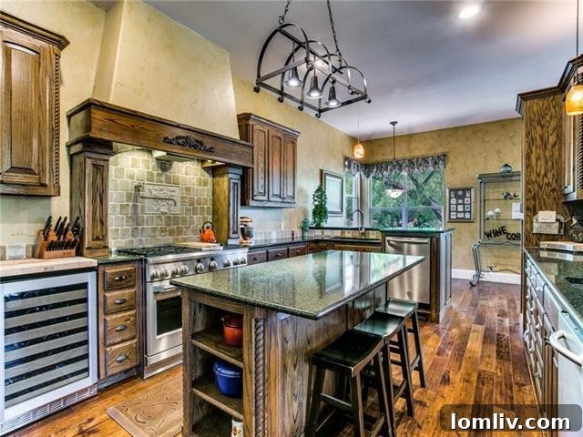 Formal Dining Area Beneath an Open Iron Staircase