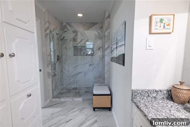 Bedroom with natural light and contemporary styling.