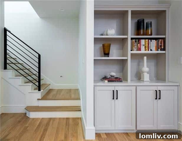 Upstairs living room with beverage center and comfortable seating