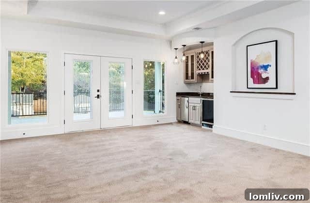 Spacious and bright bedroom with modern design