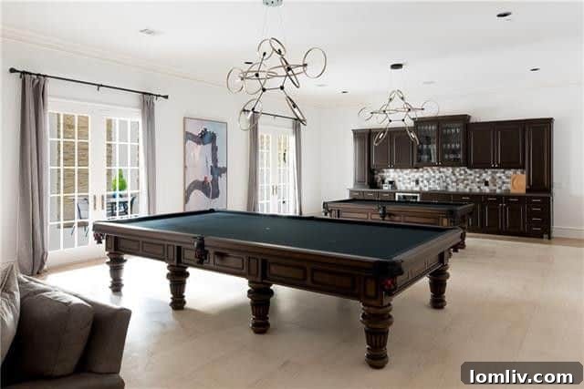 Luxurious master bedroom with plush furnishings and intricate details