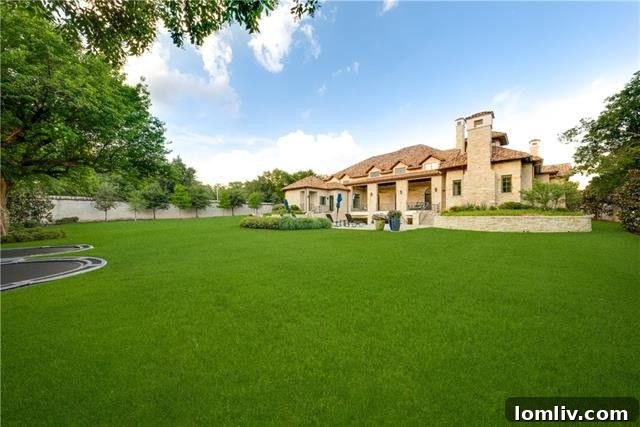 Aerial view showcasing the expansive grounds and resort-style pool area