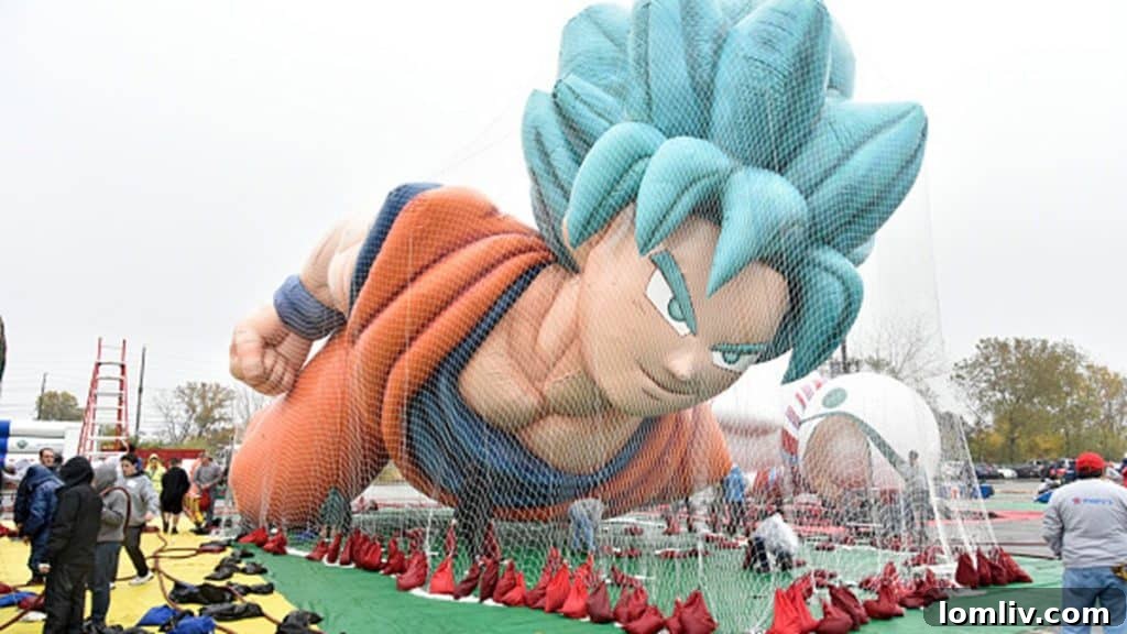 Macy's Thanksgiving Day Parade float, a large character balloon