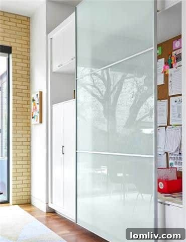 Cleverly designed home office nook nestled under a staircase, optimizing space