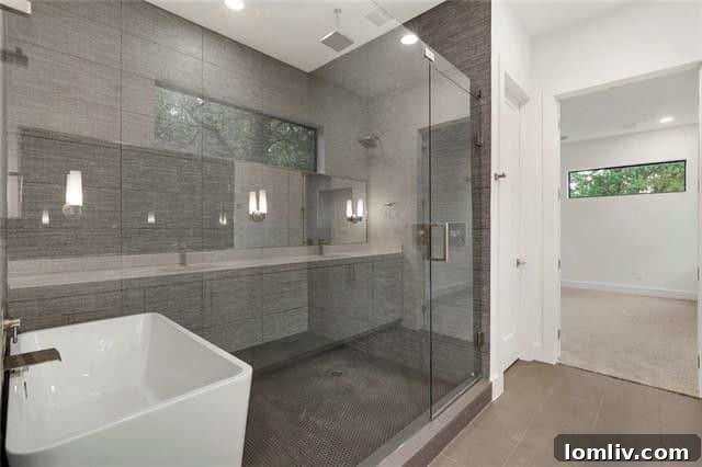 Spacious master walk-in closet with ample storage solutions