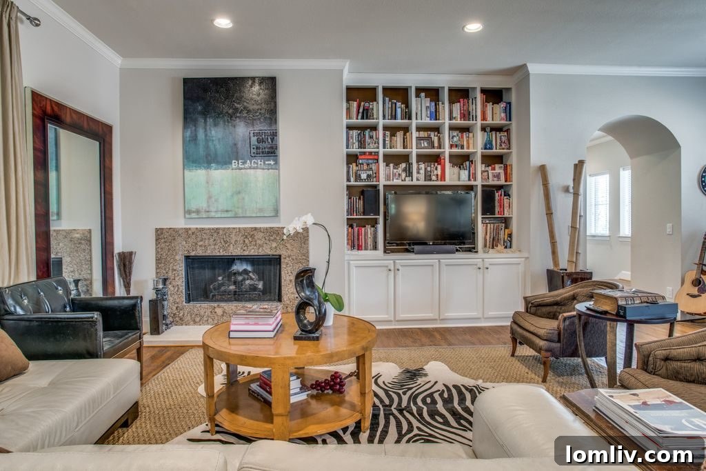 Living room with ample natural light in a Dallas luxury condo