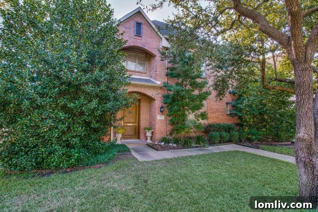 Spacious living area in a luxury University Park condo
