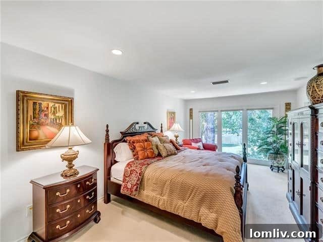 Elegant master bath with walk-in shower