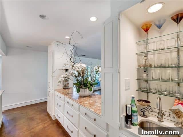 Gourmet kitchen with new cabinetry and quartz countertops