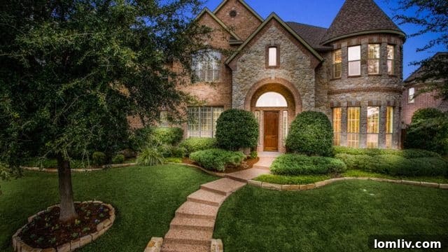 Allen Home: Your Castle Made Real 2 Stunning Castle-like Home in Twin Creeks, Allen TX - Exterior View