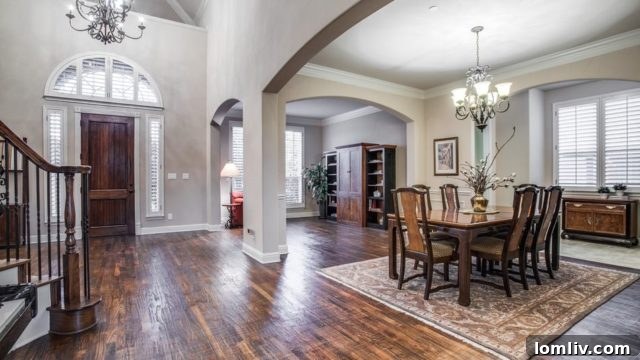 Allen Home: Your Castle Made Real 4 Spacious Main Living Area with Hardwood Floors