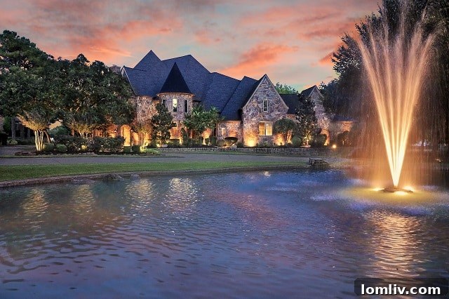 Colleyville: Estate Luxury, Home Comfort 3 Spacious living room with high ceilings and elegant furnishings in Colleyville estate