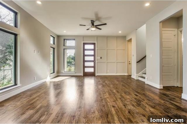 Discover Your Downtown Dallas Home: Three Open Houses Await 4 Elegant Living Room with Hardwood Floors and High Ceilings