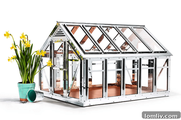 Tiffany & Co. Miniature Greenhouse for scale