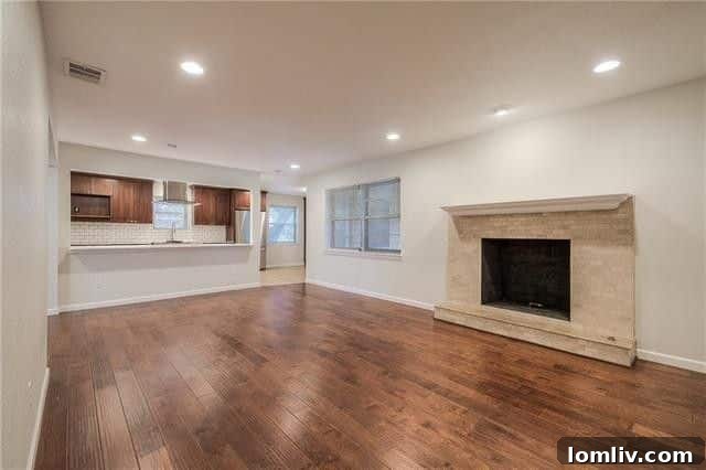 Entertainers Paradise Buckner Terrace Corner Lot Ranch 4 Modern Open Concept Kitchen Featuring Oversized Quartz Island and Stainless Steel Appliances