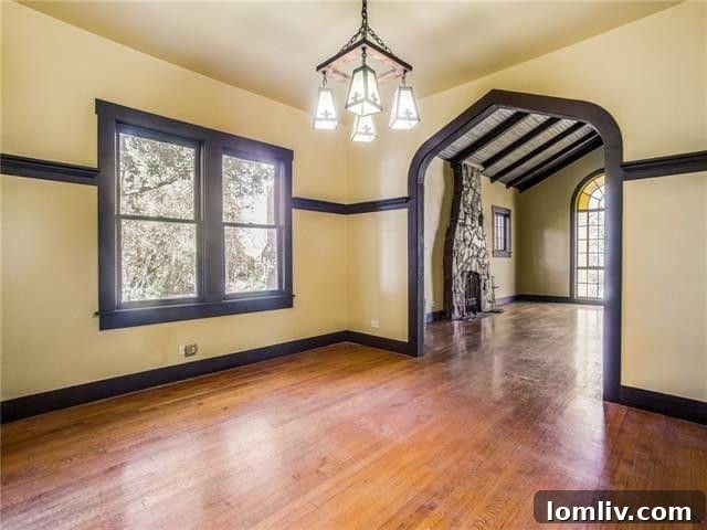 Inviting Front Porch and Exterior Details - Dallas Tudor Home