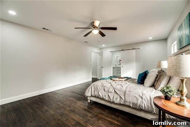 Tastefully renovated secondary bathroom with contemporary fixtures