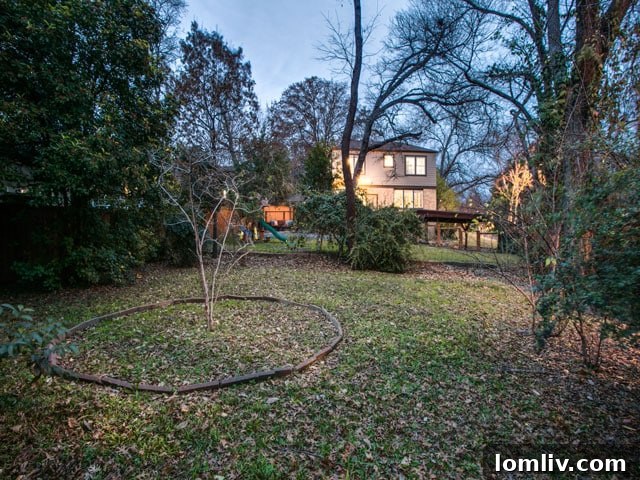 Hollywood Heights Tudor: A Captivating Canvas for Family Celebrations 18 919 Valencia Street Dallas TX - Scenic Backyard Views