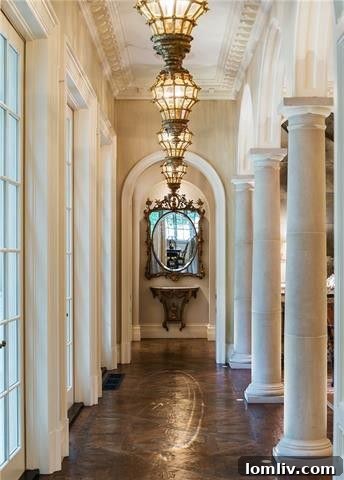 Intimate Yet Grand Living Space with Fireplace