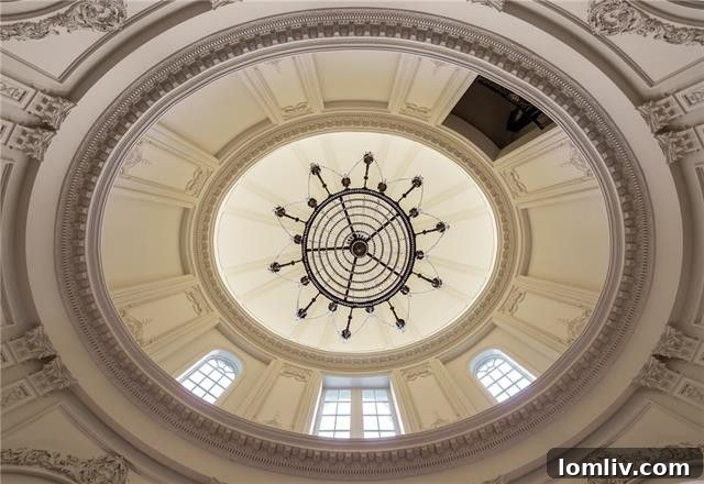 Highland Park Home Grand Entryway with Soaring Ceilings