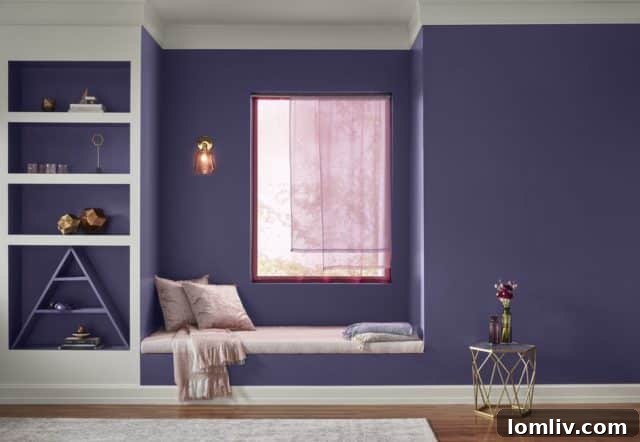 Valspar's Metropolitan Lilac, a unique and trending purple hue