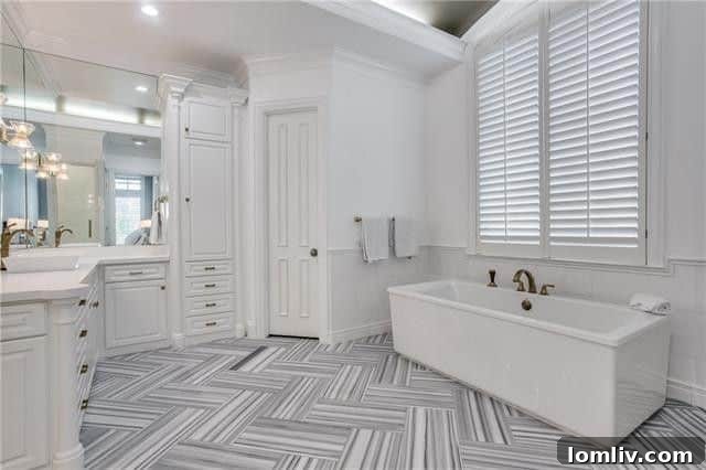 Elegant Bathroom Vanity with Modern Fixtures