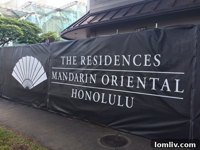 Mandarin Oriental Honolulu Construction Site Across from Convention Center