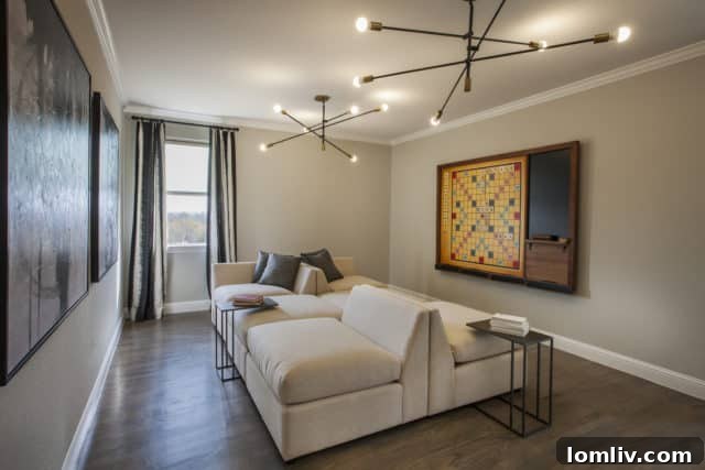 Elegant kitchen with two-tone cabinets and a large central island