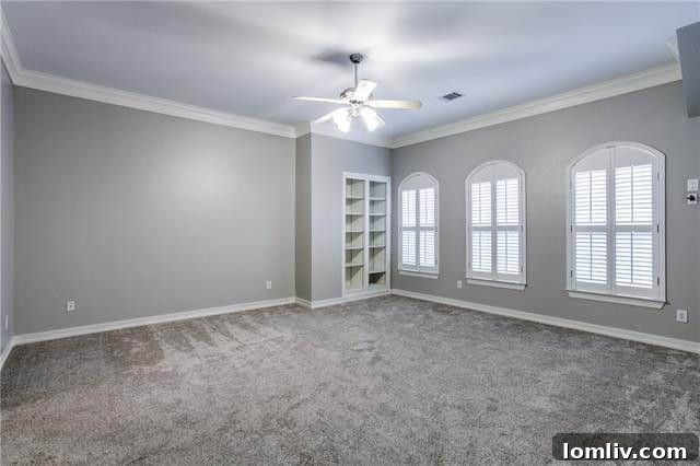 Walk-in closet in the master suite, offering extensive storage and organization options.