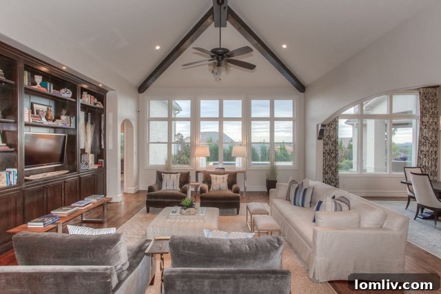 Vaulted Ceilings Living Room Fort Worth Home