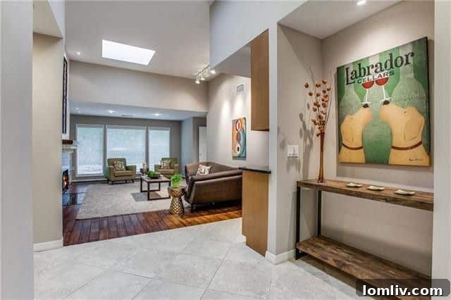 Modern Open Concept Living and Dining Area