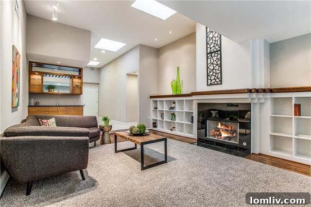 Contemporary Bathroom with Dual Vanities