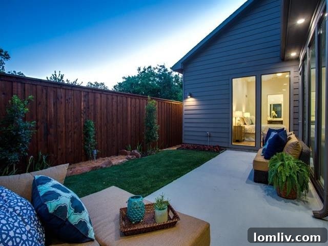 Your Turnkey Home Awaits in New Maple District for $555K 15 Private backyard with low-maintenance xeriscaping and tall privacy fence