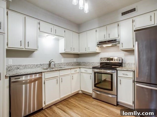 Modern condo kitchen in Dallas