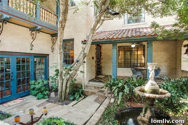 A wider shot of the backyard or a specific outdoor feature, illustrating the spaciousness and beauty of the property's grounds.