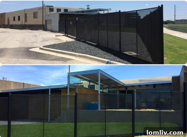 Expansive Backyard with a See-Through Fence Bordering Turtle Creek and the Trinity Strand Bike Trail
