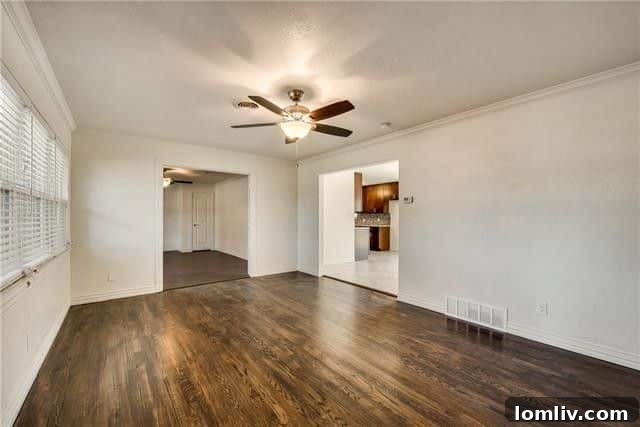 Interior View of Open Concept Dallas Home