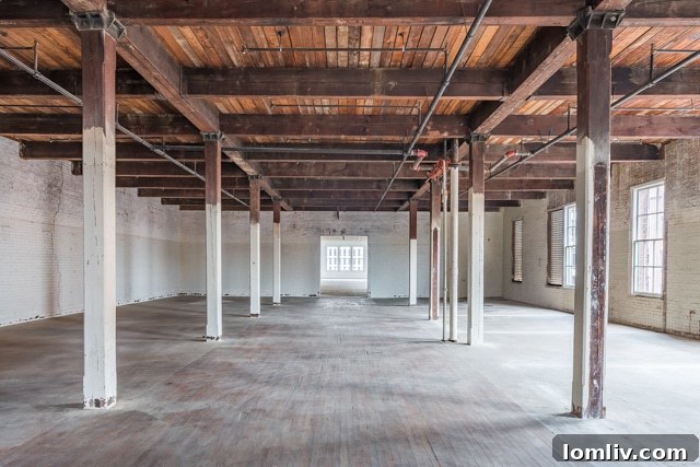 A creative office space concept brought to life within the Historic Purse Building, featuring unique textures, inspiring design elements, and flexible layouts that foster innovation and productivity.