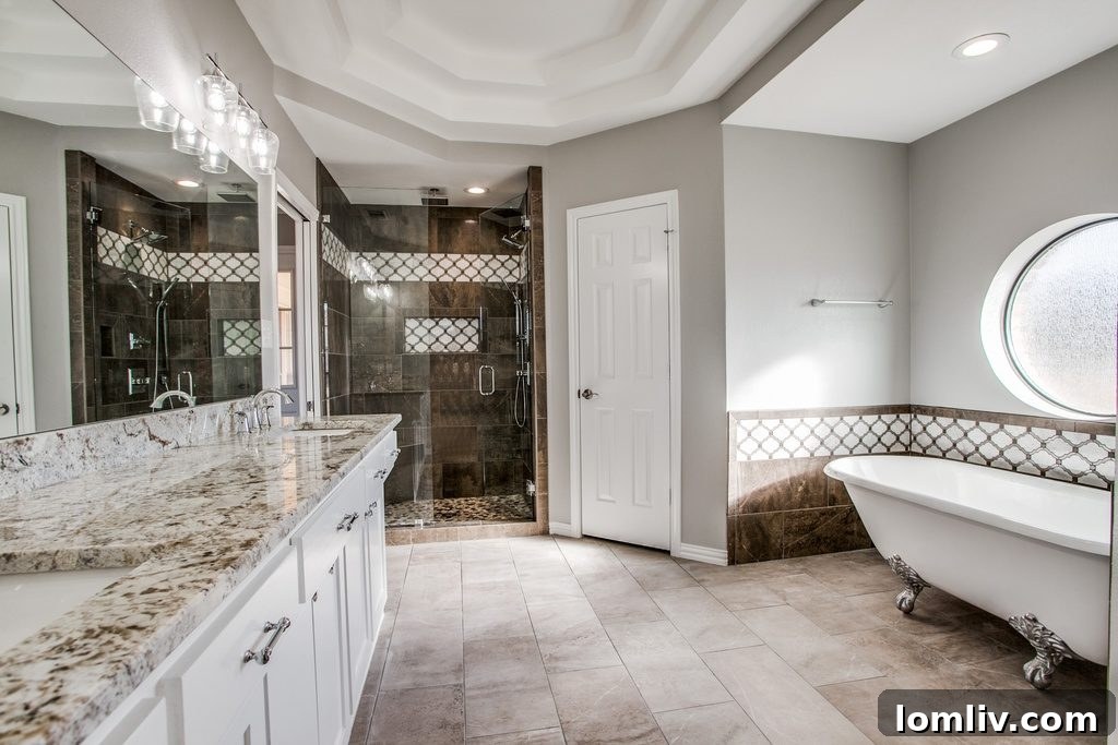 Contemporary bathroom with updated fixtures in renovated Sunnyvale house